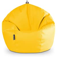 HAPPERS Puff Pelota Polipiel Interior Amarillo